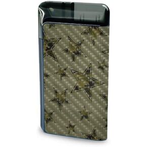 MightySkins Carbon Fiber Skin for Suorin Air Plus - Army Star | Protective, Durable Textured Carbon Fiber Finish | Easy to Apply, Remove, and Change Styles | Made in The USA