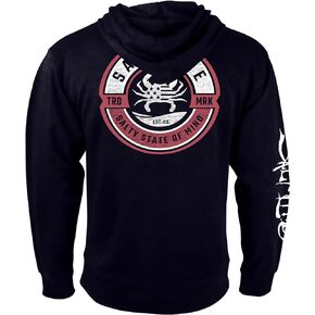 Salt Life Blue Crab Proud Zip Hoodie, Navy, Small