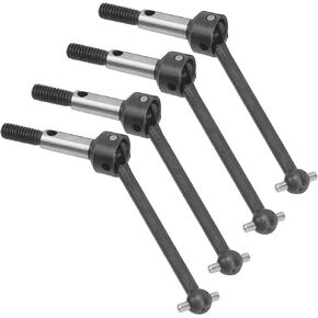 RiToEasysports 4Pcs CVD Drive Shaft Metal RC Car Transmission Axle Compatible with D3/XIS S/TB03/TB03D/TB03R(Blue)