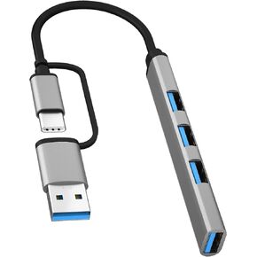 SGIN 5V/3A USB Splitter, 4 Port USB 3.0 Hub, USB C to USB Splitter, USB C Hub for Laptop, MacBook, Chromebook, PC, Flash Drive