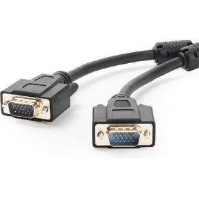 Postta VGA to VGA Cable (6 Feet) HD15 Male to Male Monitor Cable with Ferrites