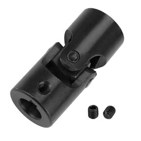 Universal Joint Steering Black Shaft Coupling Motor Connector U Joint Coupler 12x24x56mm