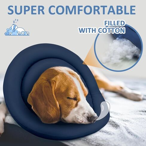 Pawfun Soft Dog Cone Alternative After Surgery,Comfortable Dog Recovery Collars Cones for Small Dogs,Adjustable Dog Neck Cone Protective Elizabethan Collar for Dogs to Stop Licking,Grey 02 in Kuwait