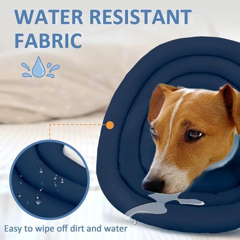 Pawfun Soft Dog Cone Alternative After Surgery,Comfortable Dog Recovery Collars Cones for Small Dogs,Adjustable Dog Neck Cone Protective Elizabethan Collar for Dogs to Stop Licking,Grey 02 in Kuwait