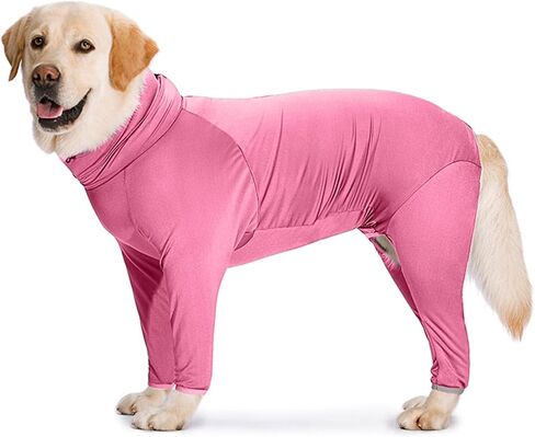 Surgery Suit for Dogs, Quick Drying Dog Onesie for Surgery, Long Sleeve Anti-Licking Dog Cone Alternative for Abdominal Wounds, Dog Pajamas Pet Shedding Suit for Medium Large Dogs in Saudi Arabia