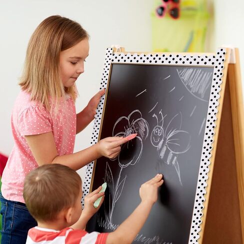 8 Rolls 262 Feet Bulletin Board Borders Scalloped Border Trim Black White Bulletin Board Decorations Bulletin Borders for School Classroom Blackboard Chalkboard Whiteboard Decor in Saudi Arabia