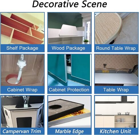 Edge Protector for Furniture, U Shape Edge Banding, Corner Protectors and Furniture Edge, Self-Adhesive, Flexible, for Cabinet Repair Restoration and Wood Veneer(11/20''*9.8ft Grey) in Saudi Arabia