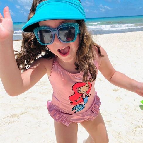 Black Children Sun Hat, Fashion Elastic Hollow Top Sun Visor Hat for Kids, Outdoor Quick-Drying Anti-UV Wide Brim Visor Hat, Summer Sun Protection Beach Caps for Boys Girls in Saudi Arabia