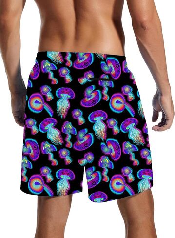 Mens Swim Trunks with Compression Liner Quick Dry Zipper Pocket Bathing in Saudi Arabia