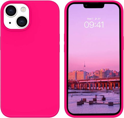 BENTOBEN Compatible with iPhone 14 Case, Soft Silicone Gel Rubber Bumper Microfiber Lining Hard Back Shockproof Protective Phone Cover for iPhone 14 6.1", Hot Pink in Kuwait