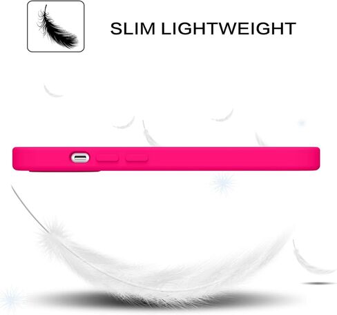 BENTOBEN Compatible with iPhone 14 Case, Soft Silicone Gel Rubber Bumper Microfiber Lining Hard Back Shockproof Protective Phone Cover for iPhone 14 6.1", Hot Pink in Kuwait