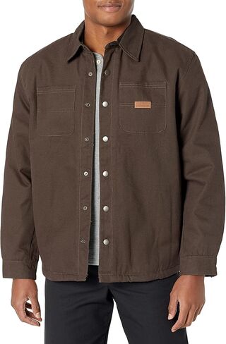 Bass Creek Outfitters Men's Duck Canvas Fleece Lined Shirt Jacket in Saudi Arabia