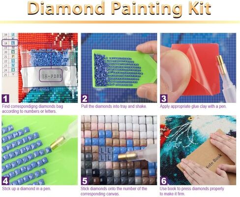 DIY 4 Th of July Diamond Painting Kits For Adults Patriotic,Diamond Art by Number Kit Celebrate American Flag Crystal Embroidery Beginner Arts Full Square Drill Crafts Home Wall Decor Gifts (12x16 in) in Saudi Arabia