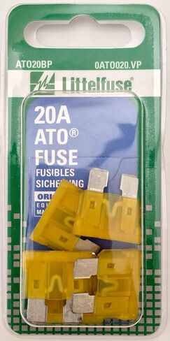 Littelfuse 0ATO020.VP ATO 32 فولت 20 أمبير، (عبوة من 5) in Saudi Arabia