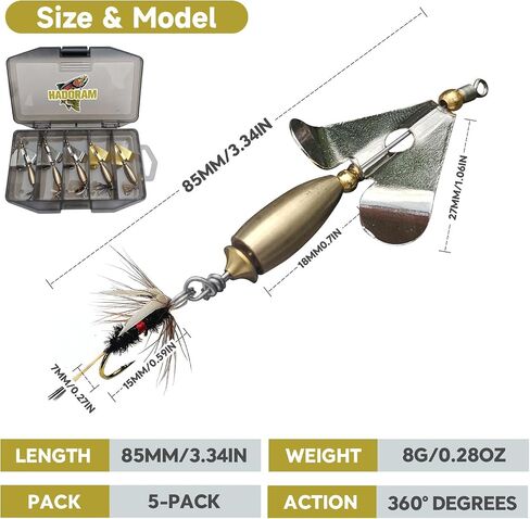 Buzzbait Fishing Lures Kit Bass Spinnerbait Baits with Split Tail Trailer Topwater Buzz Bait Swimbait Metal Swim Jig Lure for Bass Pike Trout Salmon Fishing Freshwater Saltwater Fishing in Saudi Arabia