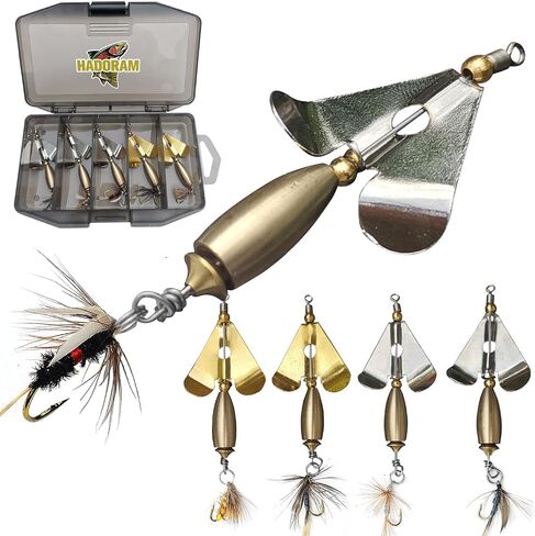 Buzzbait Fishing Lures Kit Bass Spinnerbait Baits with Split Tail Trailer Topwater Buzz Bait Swimbait Metal Swim Jig Lure for Bass Pike Trout Salmon Fishing Freshwater Saltwater Fishing in Saudi Arabia