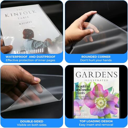 InnoLuxe Plastic Sheet Protectors 8.5 x 11 Inch - Clear Page Protectors - Clear Sheet Protectors Heavy Duty - Top Loading Rigid Print Protectors No Holes - Birth Certificate Protector - 5 Pack in Saudi Arabia