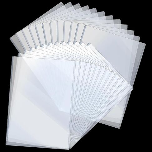 InnoLuxe Plastic Sheet Protectors 8.5 x 11 Inch - Clear Page Protectors - Clear Sheet Protectors Heavy Duty - Top Loading Rigid Print Protectors No Holes - Birth Certificate Protector - 5 Pack in Saudi Arabia