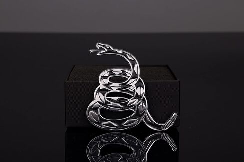 Dont Tread on Me Metal Car Sticker, Gadsden Flag Auto Emblem, 3D Snake Decal for Automotive, Truck, Motorcycle (Bronze) in Kuwait