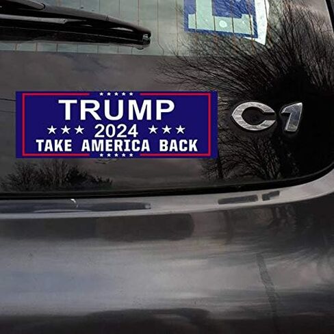 2 PCS Donald Trump 2024 Take America Back Vinyl Stickers Waterproof Decal for Car, Trucks, Bumper, Window, Jet Ski, Laptop, Helmet, 3 x 10 Inch, Set of 2 in Saudi Arabia