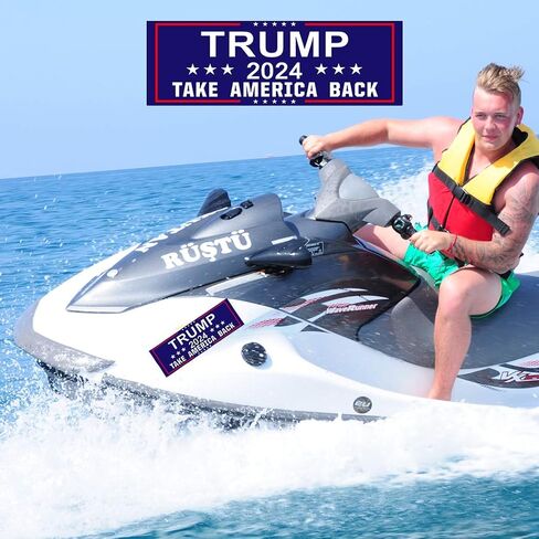 2 PCS Donald Trump 2024 Take America Back Vinyl Stickers Waterproof Decal for Car, Trucks, Bumper, Window, Jet Ski, Laptop, Helmet, 3 x 10 Inch, Set of 2 in Saudi Arabia