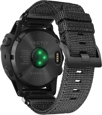 Compatible With Garmin, Nylon Watch Band Sports Strap For fēnix/Forerunner/Vivoactive/Approach/MARQ/quatix/D2 Series Tough Replacement Band For Men in Saudi Arabia