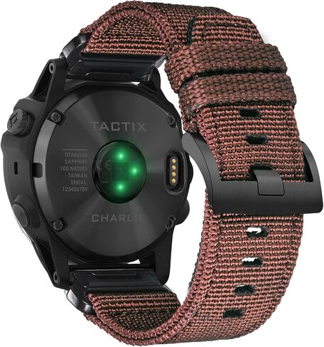 Compatible With Garmin, Nylon Watch Band Sports Strap For fēnix/Forerunner/Vivoactive/Approach/MARQ/quatix/D2 Series Tough Replacement Band For Men in Saudi Arabia