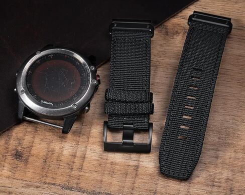 Compatible With Garmin, Nylon Watch Band Sports Strap For fēnix/Forerunner/Vivoactive/Approach/MARQ/quatix/D2 Series Tough Replacement Band For Men in Saudi Arabia