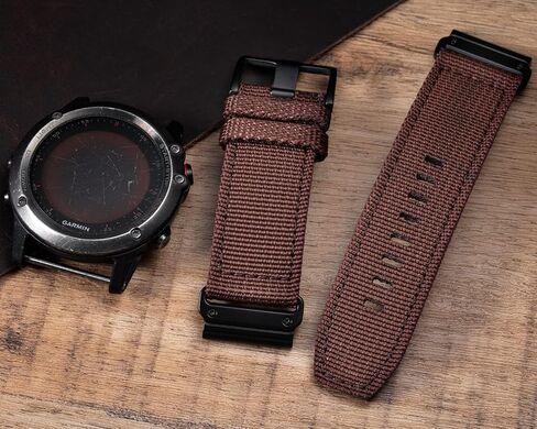 Compatible With Garmin, Nylon Watch Band Sports Strap For fēnix/Forerunner/Vivoactive/Approach/MARQ/quatix/D2 Series Tough Replacement Band For Men in Saudi Arabia