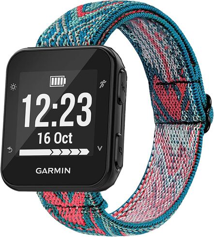 Capricoorn Band Compatible with Garmin Forerunner 35, Embroidery Stretchy Wristband Loop Adjustable Strap for Forerunner 35/30 in Saudi Arabia