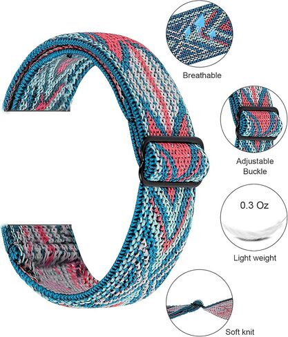 Capricoorn Band Compatible with Garmin Forerunner 35, Embroidery Stretchy Wristband Loop Adjustable Strap for Forerunner 35/30 in Saudi Arabia