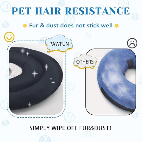 Pawfun Soft Dog Cone Alternative After Surgery,Comfortable Dog Recovery Collars Cones for Small Dogs,Adjustable Dog Neck Cone,Grey L20 5.12 in Kuwait