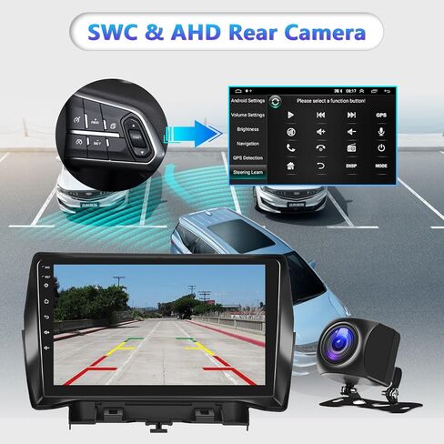 2G+64G for Ford Kuga Escape 2013-2019 Android Car Stereo with Wireless Carplay Android Auto, 9“ Touch Screen Bluetooth Car Radio GPS Navigation WiFi HiFi Audio FM SWC USB + HD Backup Camera in Saudi Arabia