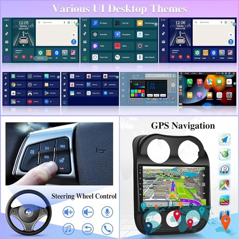 8 Core 4G Network [4G+64G] Car Radio for Jeep Compass Patriot 2010-2016, 10 inch Android 13 Touchscreen Patriot Stereo -Carplay/Android Auto/DSP 32 EQ/IPS Screen/WiFi/SWC/Bluetooth 5.0 in Saudi Arabia