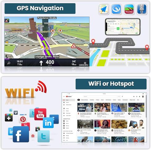 Roinvou 2+64G Android Radio Dash Kit for Chevrolet Chevy Cruze 2009-2014, 9" Touchscreen CarPlay Android Auto with HiFi GPS Navigation Bluetooth WiFi FM RDS Radio Backup Camera in Kuwait