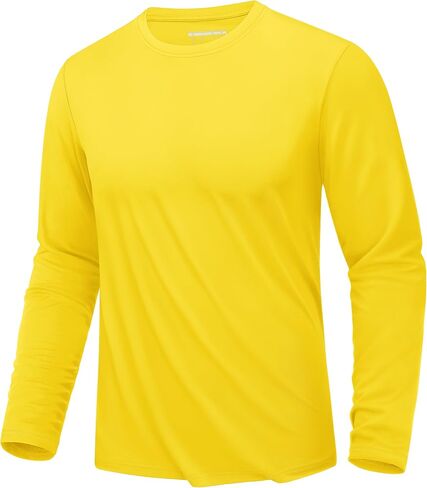 KEFITEVD Men's Sun Protection Shirts UV SPF UPF 80+ Long Sleeve Rash Guard Fishing Running Shirts Quick Dry Lightweight Shirt in Saudi Arabia