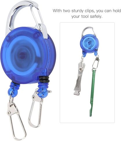 VGEBY Fly Fishing Double Retractor Retractable Fishing Wire Retractor Fly Fishing Tool Retractor Clip Anglers Tool Bicyclelight Other Fishing Tools and Accessories in Saudi Arabia