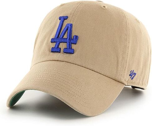 '47 Los Angeles Dodgers Ballpark Clean Up Dad Hat Baseball Cap - Khaki in Saudi Arabia