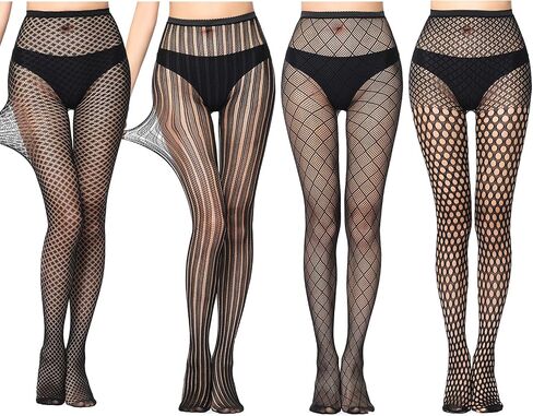 Ypser Fishnet Tights Mesh Stockings Sparkle Rhinestone Glittering Net Pantyhose in Saudi Arabia