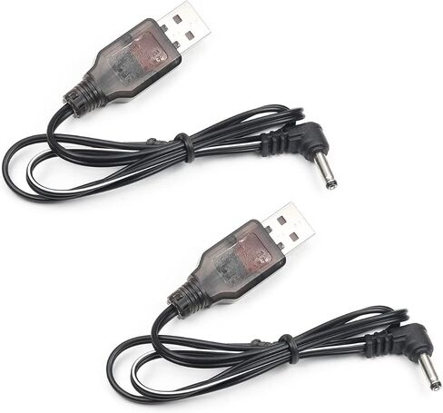 Fielect SM-2P Positive USB Charging Cable for RC Car 3.6V 250mA Ni-MH Ni-CD Battery 2Pcs in Saudi Arabia