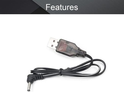 Fielect SM-2P Positive USB Charging Cable for RC Car 3.6V 250mA Ni-MH Ni-CD Battery 2Pcs in Saudi Arabia