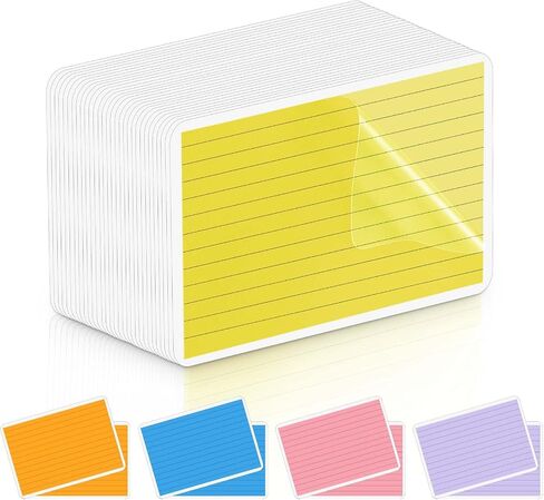 50 Pcs Index Card Laminating Pouches 5mil Thermal File Card Laminating Pouches Laminator Sheets for Work Permits Pass Cards Student ID Cards, Clear (3.5 x 5.5 Inch) in Saudi Arabia