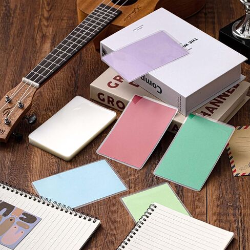 50 Pcs Index Card Laminating Pouches 5mil Thermal File Card Laminating Pouches Laminator Sheets for Work Permits Pass Cards Student ID Cards, Clear (3.5 x 5.5 Inch) in Saudi Arabia