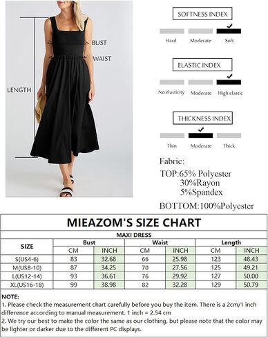 Women's Maxi Dress Summer Sleeveless Swing Sundress Casual Loose Tank Long Dresses with Pockets in Saudi Arabia