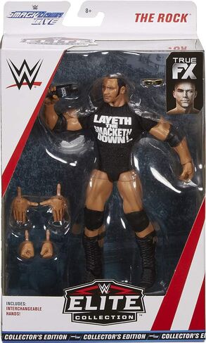 CuteExpress WWE Smakdown Live Elite Collection The Rock Exclusive Collector's Edition Action Figure in Saudi Arabia