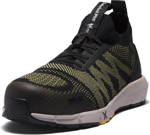 Timberland PRO Men's Radius Knit Composite Safety Toe Athletic Industrial Work Shoe, Black/Yellow, 7 in Saudi Arabia