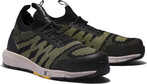 Timberland PRO Men's Radius Knit Composite Safety Toe Athletic Industrial Work Shoe, Black/Yellow, 7 in Saudi Arabia