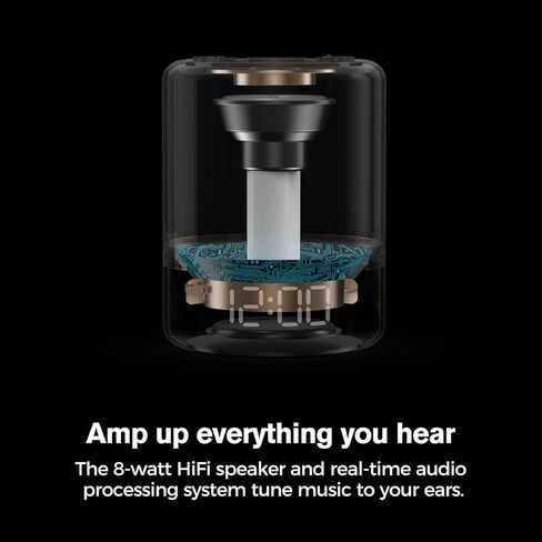 مكبر صوت بلوتوث بإضاءة ليلية من HOUSBAY، ساعة منبه لغرفة النوم، مصباح طاولة بجانب السرير، 12 ضوء ملون، ساعة قابلة للتعتيم، مكبر صوت لاسلكي عالي الدقة، منبه لطيف in Kuwait