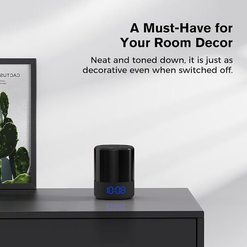 مكبر صوت بلوتوث بإضاءة ليلية من HOUSBAY، ساعة منبه لغرفة النوم، مصباح طاولة بجانب السرير، 12 ضوء ملون، ساعة قابلة للتعتيم، مكبر صوت لاسلكي عالي الدقة، منبه لطيف in Kuwait