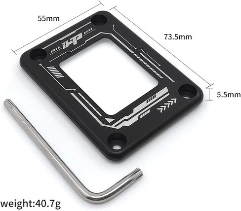 إطار اتصال iHTP LGA 1700 CPU لتركيبات التثبيت المضادة للانحناء من الجيل Intel 12/13/14، دعامة تثبيت تصحيحية لوحدة المعالجة المركزية باللون الأسود in Kuwait